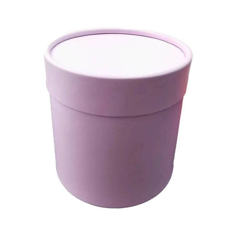 Round Cardboard Flower Arrangement Bucket, Pack of 10 - Purple
