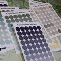Round Dot Stickers for Scrapbooks and Journals, 288 Dots in 6 Sheets - view 5