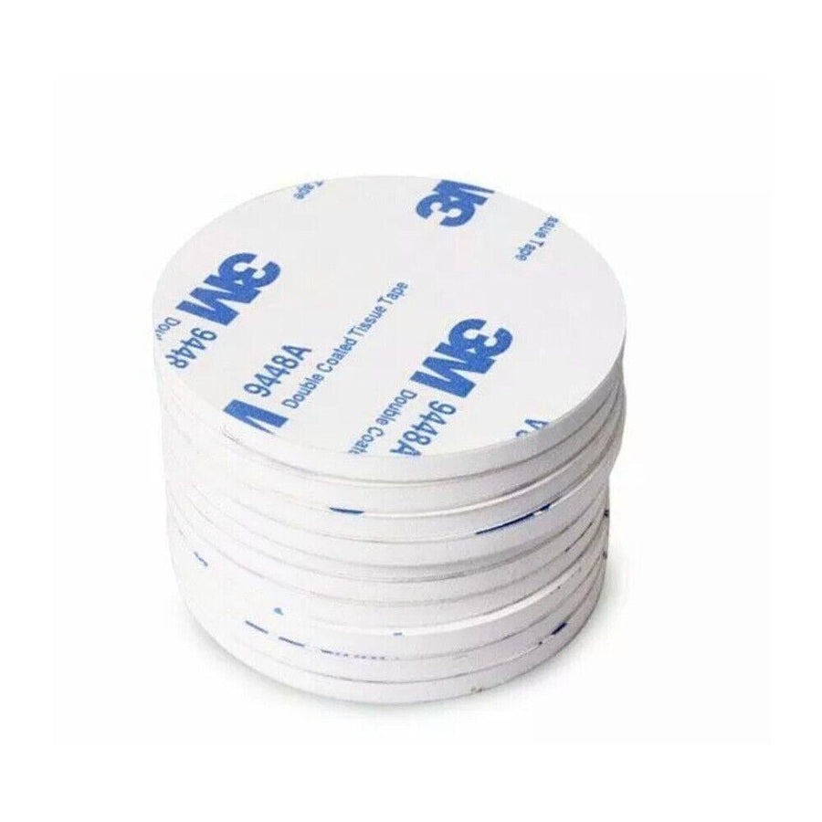 Round Double Sided Foam Tape Self Adhesive Pads - Small (30 x 3mm), Pack of 12