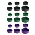 Round Felt Planting Grow Bags, Pack of 5 - Green, 70 x 30 cm - view 3