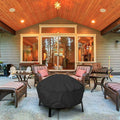 Round Fire Pit Cover, 210D Waterproof - 122 x 46 cm - view 5