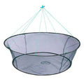 Round Folding Fishing Net with Bait Pocket - 100 cm Diameter