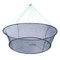 Round Folding Fishing Net with Bait Pocket - 80 cm Diameter