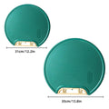Round Green Plastic Kitchen Chopping Board, Anti-Slip Food Cutting Board - 31cm - view 4