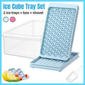 Round Ice Cube Tray Set with Lid, 104 Cubes per Tray - Pink - view 2