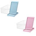 Round Ice Cube Tray Set with Lid, 104 Cubes per Tray - Pink - view 3