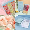 Round Ice Cube Tray Set with Lid, 104 Cubes per Tray - Pink - view 5