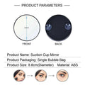 Round Magnifying Makeup Mirror with Suction Cups - 10 Times Magnification - view 3