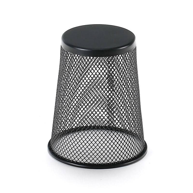 Round Mesh Metal Desk Pen Holder, Set of 4 Desktop Organiser - view 2