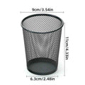 Round Mesh Metal Desk Pen Holder, Set of 4 Desktop Organiser - view 3