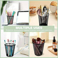 Round Mesh Metal Desk Pen Holder, Set of 4 Desktop Organiser - view 4