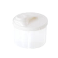 Round Pill Organiser Boxes with 4 Compartments, Pack of 3 - White