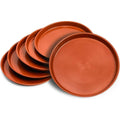 Round Plastic Flower Pot Drip Trays, Pack of 6 - view 2