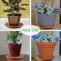 Round Plastic Flower Pot Drip Trays, Pack of 6 - view 4