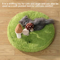 Round Plush Pet Bed Nest with Mushroom Toys for Cats and Dogs - view 4