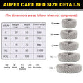 Round Plush Pet Bed with Washable Zip Cover for Dogs and Cats, XXL 100 cm - Pink - view 4