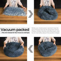 Round Plush Pet Bed with Washable Zip Cover - Pink, Small (50 cm) - view 5
