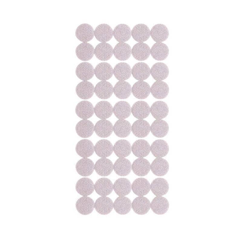 Round Self Adhesive Felt Furniture Pads, Heavy Duty - Beige, Pack of 50