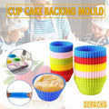 Round Silicone Muffin Cup Baking Moulds - Pack of 20