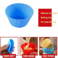 Round Silicone Muffin Cup Baking Moulds - Pack of 20 - view 3