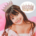 Round Tiara Crown - Gold and Pink, 15.5 cm - view 5