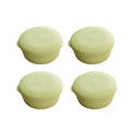 Round Travel Soap Box Set with Lids and Draining Trays, Pack of 4 - Light Green