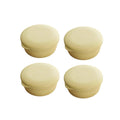 Round Travel Soap Box Set with Lids and Draining Trays, Pack of 4 - Light Yellow