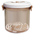Round Vacuum Food Storage Container with Manual Pump - 1005ml