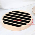 Round Wooden Ring Holder - Black, 15 cm Display Stand - view 4