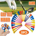 Rubber Cushion Golf Tees, 83 mm - Pack of 30