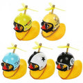 Rubber Duck Car Ornament with Helmet - Blue - view 3