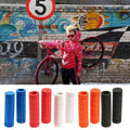 Rubber Handlebar Grips for BMX, MTB, Road Bikes and Scooters - Purple - view 4