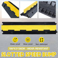 Rubber Speed Bump with Flip Cable Cover, 100 x 26 x 6.5 cm
