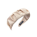 Ruched Ruffle Headband for Women - Beige