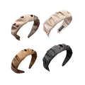 Ruched Ruffle Headband for Women - Beige - view 3