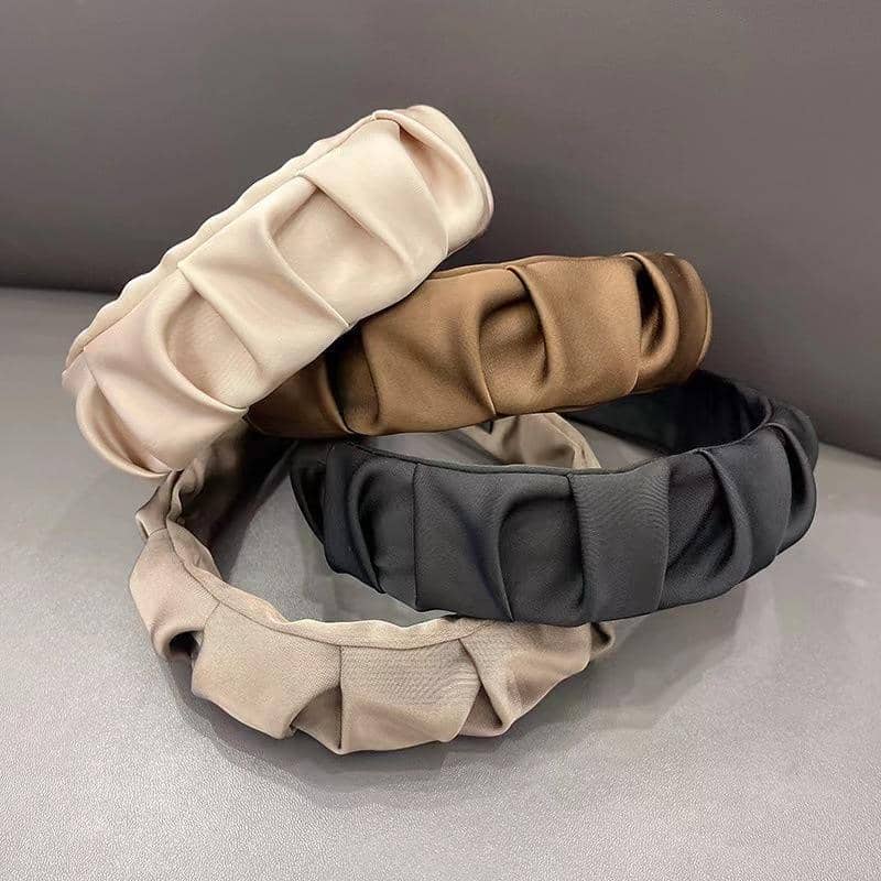 Ruched Ruffle Headband for Women - Black - view 4