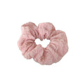 Ruffled Fluffy Hair Scrunchie - Pink