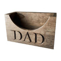 Rustic Wooden Hat Holder for Baseball Caps with Dad Engraving - view 2