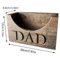Rustic Wooden Hat Holder for Baseball Caps with Dad Engraving - view 3
