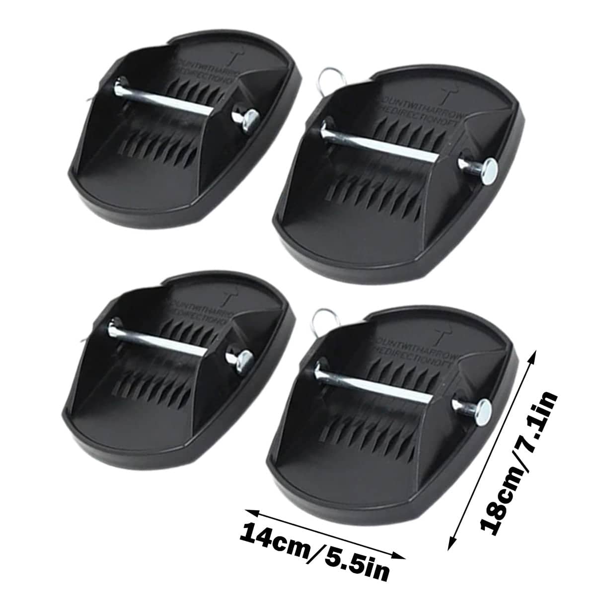 RV Support Brackets 4 Pack Universal Stabiliser Pads Anti-Sinking Feet - view 3