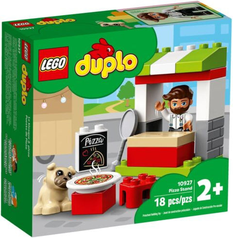 LEGO DUPLO 10927 Pizza Stand Pizzeria Guy Dog Toddler Food Toy - SuperSaverAU - view 1