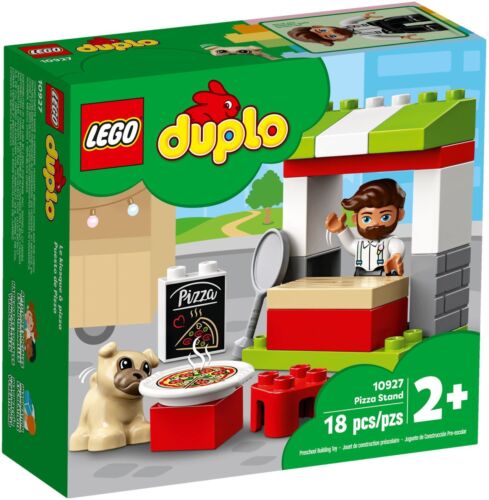 LEGO DUPLO 10927 Pizza Stand Pizzeria Guy Dog Toddler Food Toy