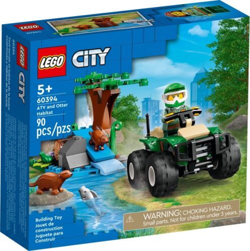 LEGO CITY ATV & Otter Habitat 60394 Set Fish Frog Toy Camera Walke Talke