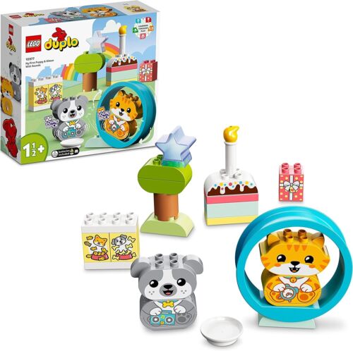 LEGO DUPLO My First Puppy & Kitten with Sounds 10977 Cat Dog 1st Birthday Set - SuperSaverAU - view 1