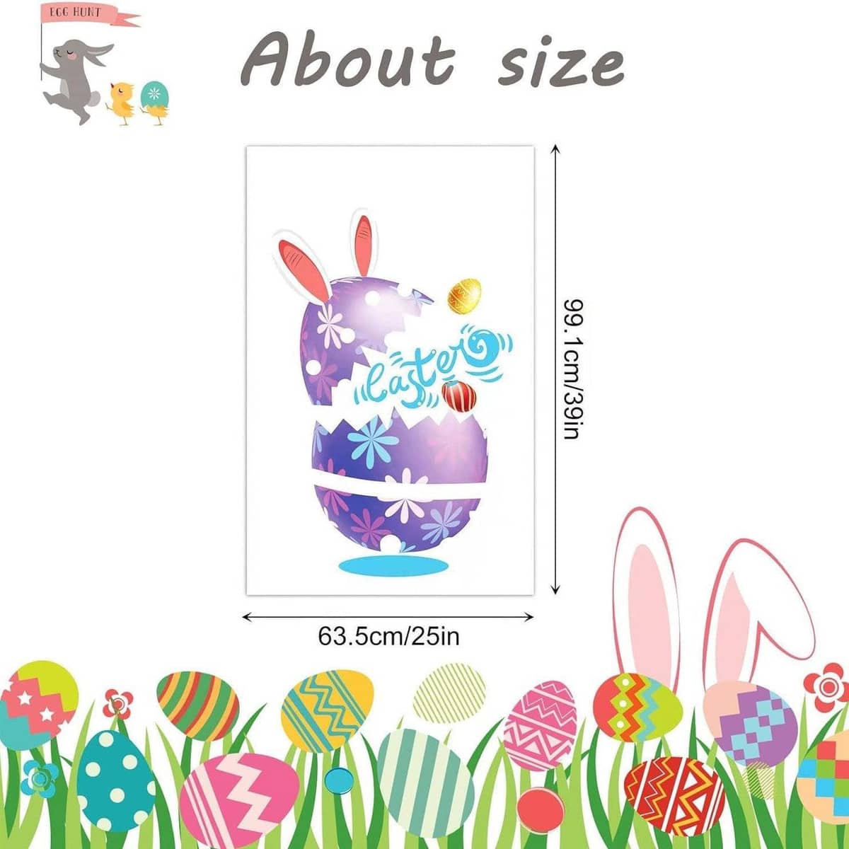 Sack Race Bags, 99.1 x 63.5 cm, Set of 5 - Rabbit - view 4