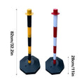 Safety Delineator Post, 82 cm Sand-Fillable Base - Red and White, Pack of 2 - view 4