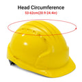Safety Helmet Hard Hat with Vent Holes Adjustable Shockproof for Construction - Red - view 4