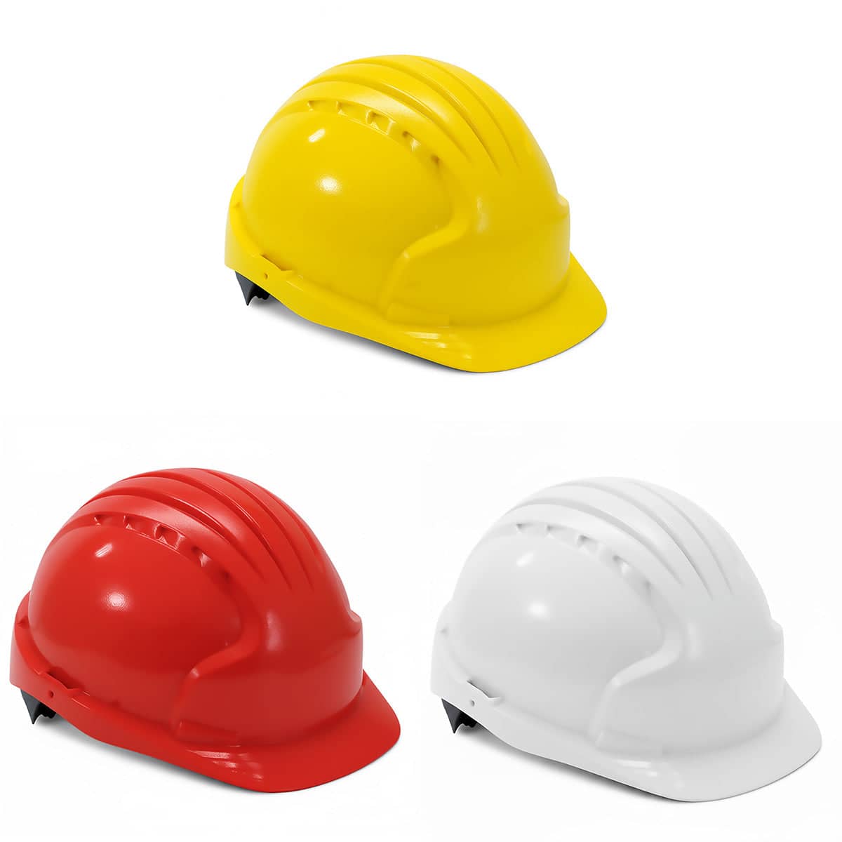 Safety Helmet Hard Hat with Vent Holes Adjustable Shockproof for Construction - White - view 3