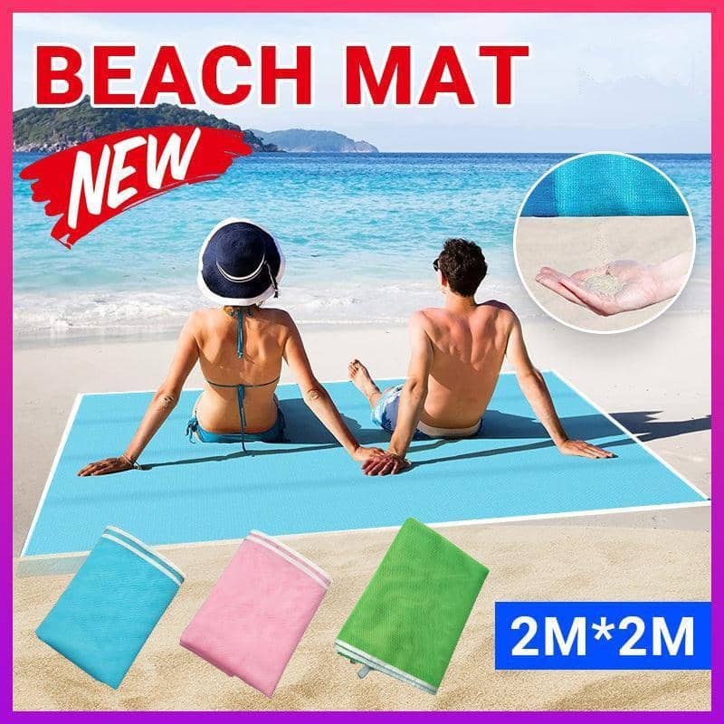 Sand-Resistant Beach Mat, 200 x 200 cm - Pink - view 2
