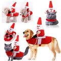 Santa Claus Riding Suit Pet Costume for Dogs and Cats - Size M (Chest 45-60 cm) - view 3